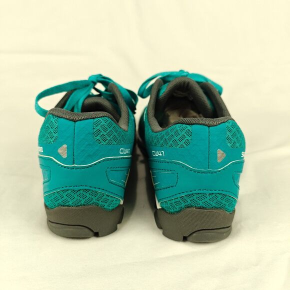 Shimano CW41 Pedaling Dynamics Teal Cycling Shoes Women’s Size 9.5 Mountain Bike - Picture 6 of 10